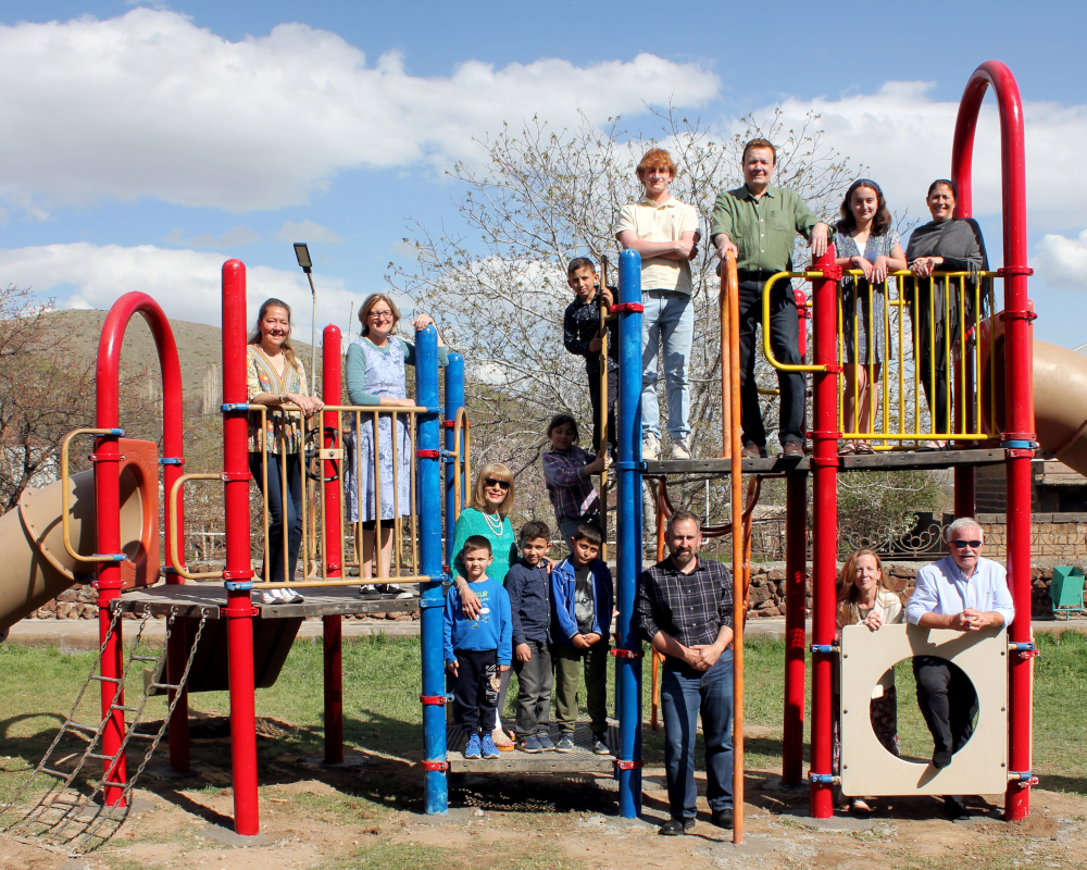 ARM team, mayor, and the Abernathy family