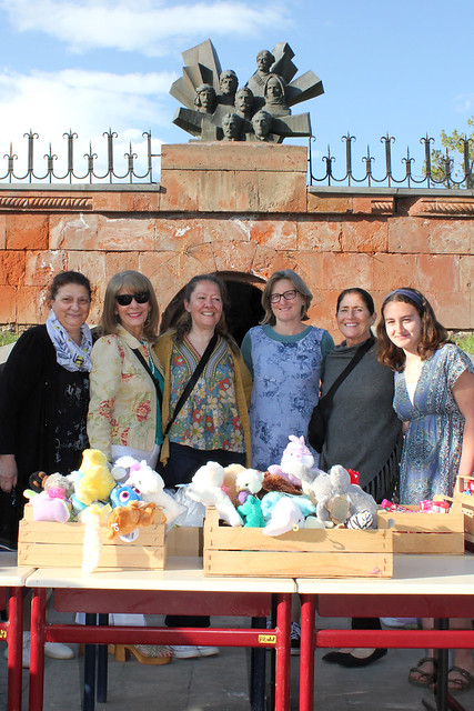 Volunteers and toys