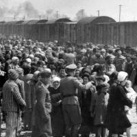 Selection on the ramp, Auschwitz-Birkenau, 1944