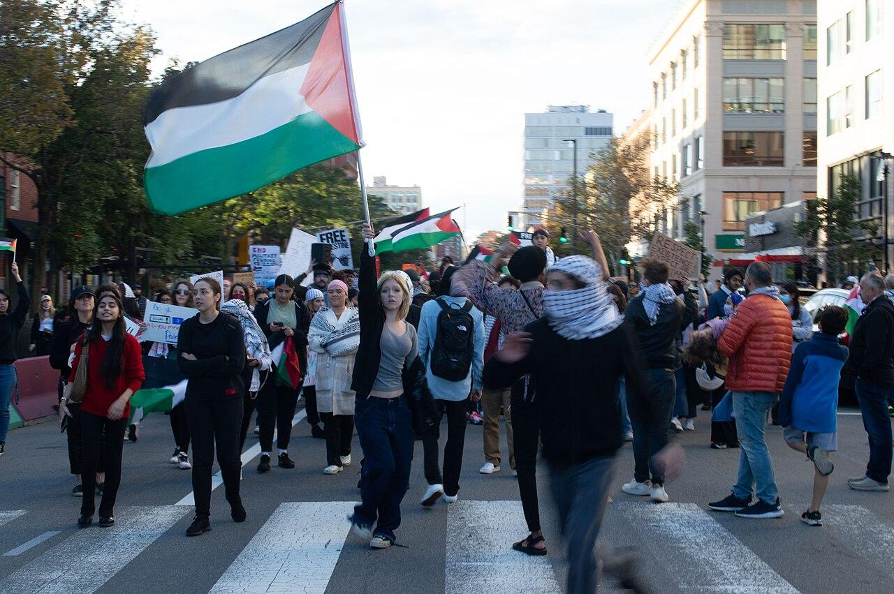 Cambridge Massachusetts anti Israel demonstration