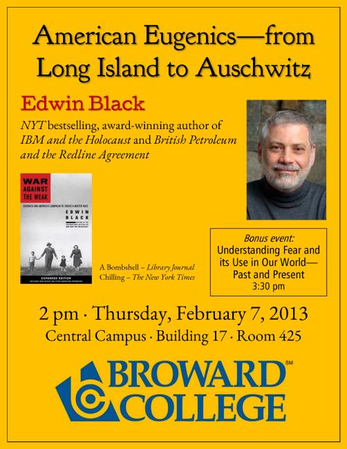 American Eugenics plus Fear and Its Use for Broward College