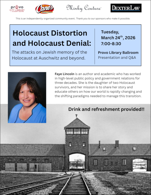 Faye Lincoln on Holocaust Distortion and Denial at Provo Library